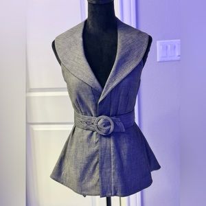 Alice + Olivia, pre owned grey vest size XSmall
